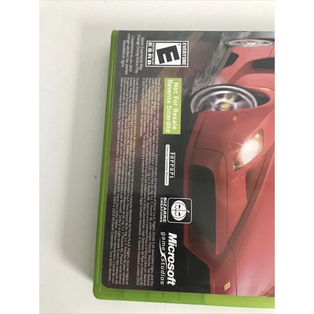 Project‎ Gotham Racing 2 & Arcade Original Xbox Video Game 2003 2 Disc Set